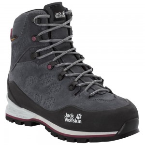 Botas Para Caminar Jack Wolfskin Wilderness Xt Texapore Mid Mujer Gris Oscuro | FZ2981563
