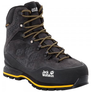 Botas Para Caminar Jack Wolfskin Wilderness Xt Texapore Mid Hombre Negras | UQ4721058