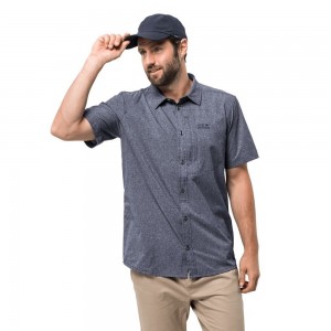 Camisas Jack Wolfskin Barrel Hombre Gris | PM6897230