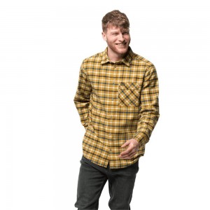 Camisas Jack Wolfskin Fraser Island Hombre Doradas | RG8714369