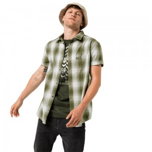 Camisas Jack Wolfskin Hot Chili Hombre Verde Menta | SG0957486