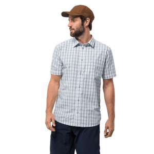Camisas Jack Wolfskin Hot Springs Hombre Blancas | CW8207156