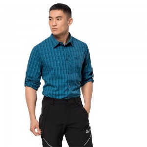 Camisas Jack Wolfskin Rays Flex Hombre Verde Menta | EG0521978
