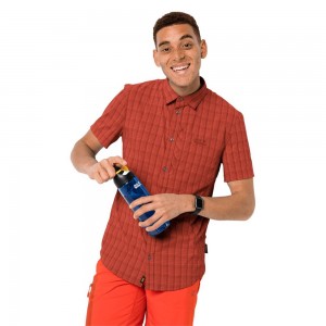Camisas Jack Wolfskin Rays Stretch Hombre Rojas | OX7293058