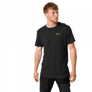 Camiseta Jack Wolfskin Essential Hombre Negras | QX3814027