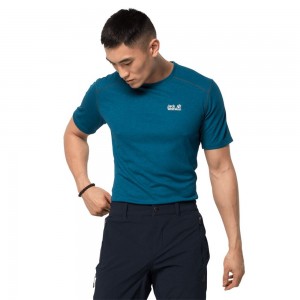 Camiseta funcional Jack Wolfskin Sky Range Hombre Verde Menta | WA0874269