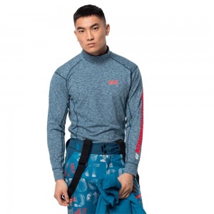 Camiseta funcional Jack Wolfskin Snow Sky Longsleeve Hombre Verde Menta | SE9534602
