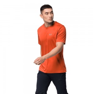 Camiseta funcional Jack Wolfskin Tech Hombre Rojas | CZ3658217