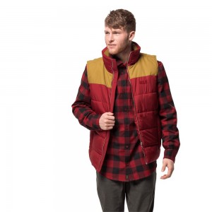 Chaleco Jack Wolfskin Lakota Hombre Rojas Oscuro | BV3024957