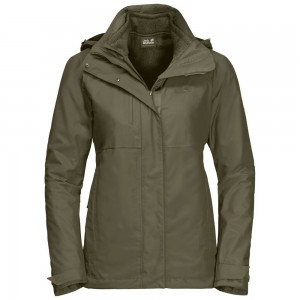 Chaqueta 3 En 1 Jack Wolfskin Echo Pass Mujer Gris | CK8054672