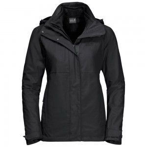 Chaqueta 3 En 1 Jack Wolfskin Echo Pass Mujer Negras | JB2901856