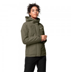 Chaqueta 3 En 1 Jack Wolfskin Iceland Voyage Mujer Gris | CZ7324086