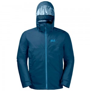 Chaqueta 3 En 1 Jack Wolfskin North Fjord Hombre Verde Menta | AF7125603