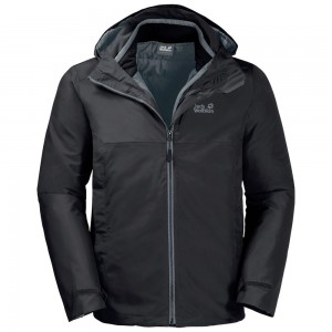Chaqueta 3 En 1 Jack Wolfskin North Fjord Hombre Negras | TU5162347