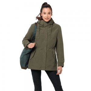 Chaqueta 3 En 1 Jack Wolfskin Rock Island Mujer Gris | HX7934021
