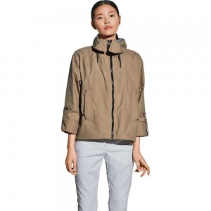 Chaqueta Impermeable Jack Wolfskin Alexandria Mujer Marrones | ZQ6720391