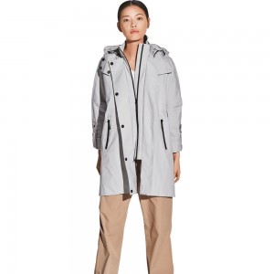 Chaqueta Impermeable Jack Wolfskin Casablanca Mujer Gris | VH8241539