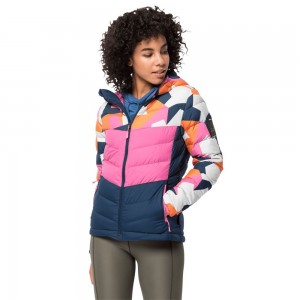 Chaqueta Plumas Jack Wolfskin 365 Hideaway Mujer Rosas | ER9041875