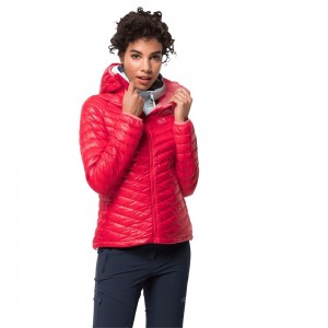 Chaqueta Plumas Jack Wolfskin Atmosphere Mujer Rojas | LT5830721