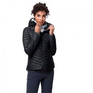 Chaqueta Plumas Jack Wolfskin Atmosphere Mujer Negras | FV1763085