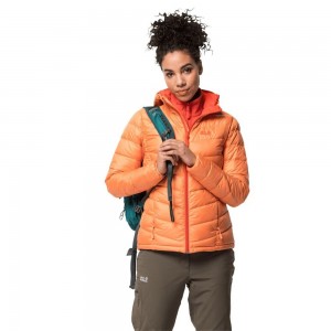 Chaqueta Plumas Jack Wolfskin Helium Mujer Naranjas | UR2408367