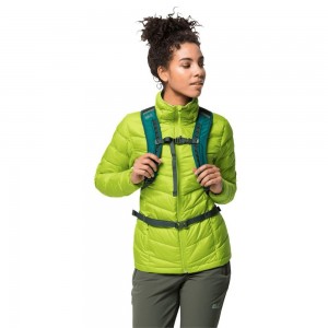 Chaqueta Plumas Jack Wolfskin Helium Peak Mujer Verde Claro | TF4519782