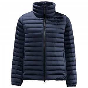 Chaqueta Plumas Jack Wolfskin Upper East Twin Mujer Azules | ZQ8419672