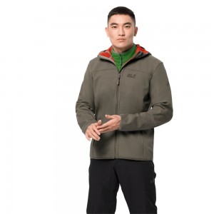 Chaqueta Softshell Jack Wolfskin Northern Point Hombre Gris | ZE5048967