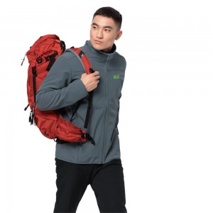 Chaqueta Softshell Jack Wolfskin Northern Point Hombre Gris | OJ0456278
