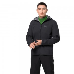 Chaqueta Softshell Jack Wolfskin Northern Point Hombre Negras | HI5076948