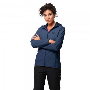Chaqueta Softshell Jack Wolfskin Northern Point Mujer Indigo Oscuro | EV3674150