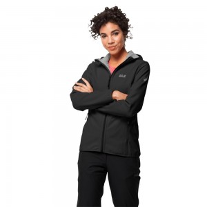 Chaqueta Softshell Jack Wolfskin Northern Point Mujer Negras | FQ3456170