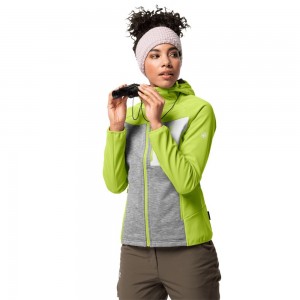 Chaqueta Softshell Jack Wolfskin Sky Peak Mujer Verde Claro | YL6189542