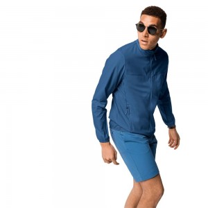 Chaqueta cortavientos Jack Wolfskin Jwp Wind Hombre Indigo Azules | EQ8436021