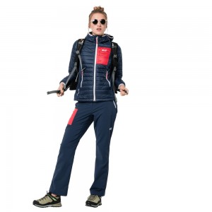 Chaqueta cortavientos Jack Wolfskin Routeburn Mujer Indigo Oscuro | XI9872461