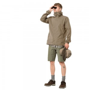 Chaqueta de otoño Jack Wolfskin Lakeside Hombre Marrones | TS8046132