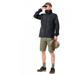 Chaqueta de otoño Jack Wolfskin Lakeside Hombre Negras | ZV6238175
