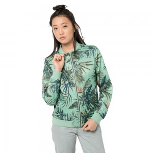 Chaqueta de otoño Jack Wolfskin Tropical Blouson Mujer Verde Menta | XL0489732