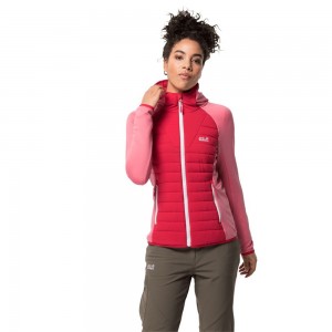 Chaqueta deportiva Jack Wolfskin Crossing Peak Mujer Rojas | EM0416928