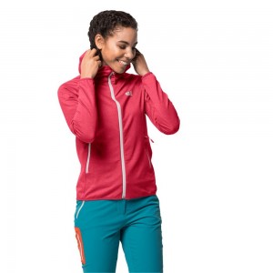 Chaqueta deportiva Jack Wolfskin Milford Hooded Mujer Rojas | IT6503872