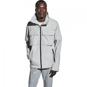 Chaqueta hardshell Jack Wolfskin Karoo Hombre Gris | UJ9463021