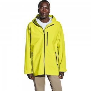 Chaqueta hardshell Jack Wolfskin Stormshell Hombre Amarillo Gris | CV2713605