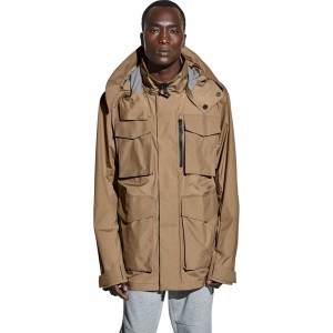 Chaqueta hardshell Jack Wolfskin Zagora Hombre Marrones | WO4672905