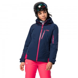 Chaquetas De Esquí Jack Wolfskin Snow Summit Mujer Indigo Oscuro | ZI9754280