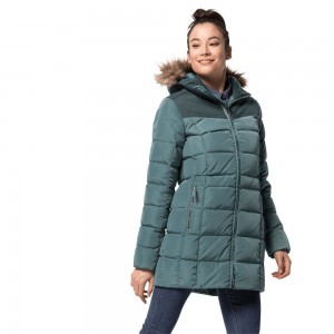 Chaquetas De Invierno Jack Wolfskin Baffin Island Mujer Verde Claro | UO6138940