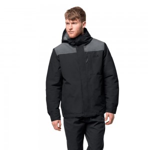Chaquetas De Invierno Jack Wolfskin Oakwood Hombre Negras | TP2079138