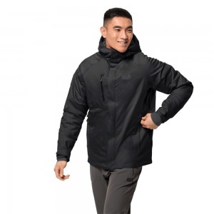 Chaquetas De Invierno Jack Wolfskin Troposphere Hombre Negras | JM0871239