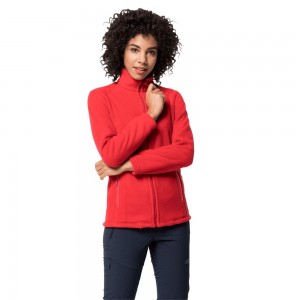 Chaquetas De Lana Jack Wolfskin Midnight Moon Mujer Rojas | WM9840671