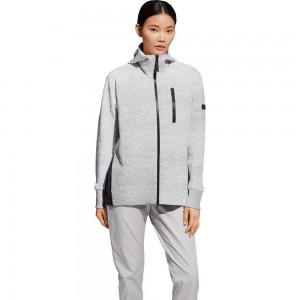 Chaquetas De Lana Jack Wolfskin Table Bay Hooded Mujer Gris | NE4916532