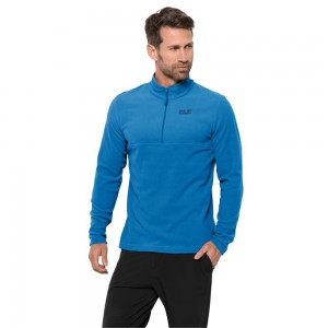 Jerséis Jack Wolfskin Arco Hombre Azules Rayadas | UJ9851362